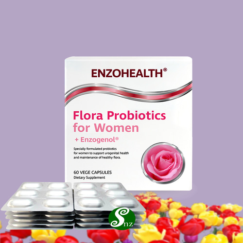 뉴질랜드 여성유산균 엔조헬스 플로라 프로바이오틱스 여성용 유산균 60캡슐 1통
