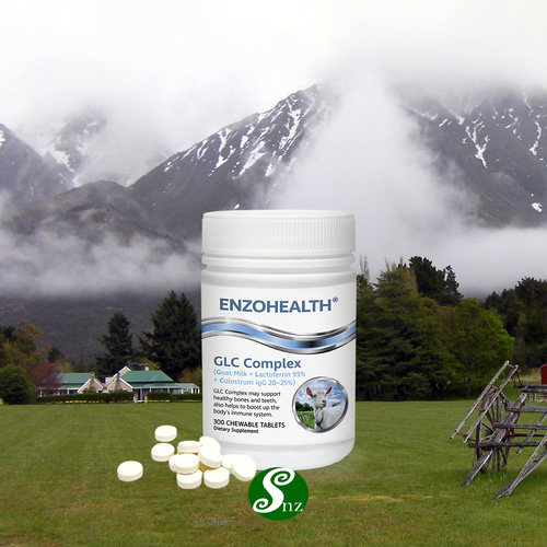 뉴질랜드 엔조헬스 산양유 락토페린 초유 GLC 컴플렉스 300정 1통