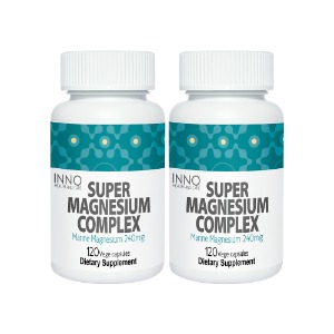 뉴질랜드 이노 슈퍼 마그네슘 콤플렉스 해조마그네슘 120베지캡슐 2통