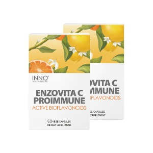 뉴질랜드 이노 엔조비타C 프로이뮨 지용성 비타민C 560mg 60베지캡슐 2통