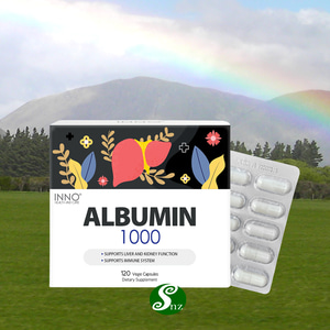 뉴질랜드 이노 퓨어 알부민 Albumin 1000 120베지캡슐 1개