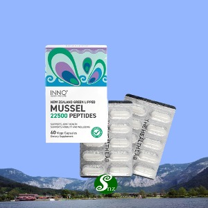 뉴질랜드 저분자 초록입홍합 22500 이노 MUSSEL 펩타이드 60베지캡슐 1통